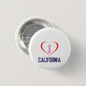 I Liebe Kalifornien Button (Vorne & Hinten)