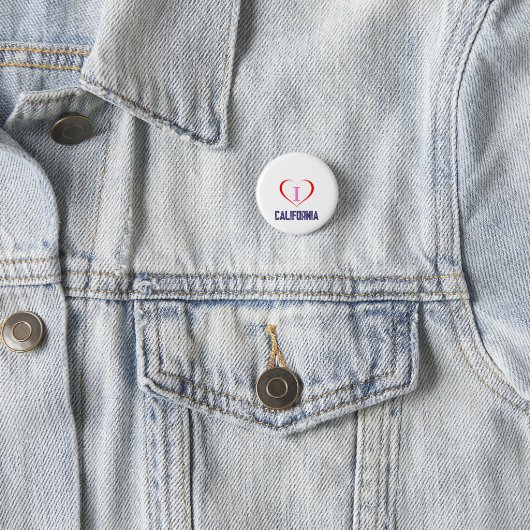 I Liebe Kalifornien Button (Beispiel)