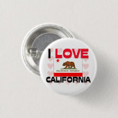 I Liebe Kalifornien Button (Vorne & Hinten)
