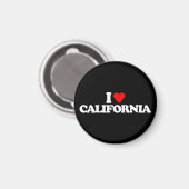 I LIEBE KALIFORNIEN MAGNET (Vorderseite/Rückseite)