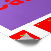 I Liebe Kalifornien - Pop Art Poster (Ecke)