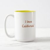 I Liebe Kalifornien - Tasse (Links)