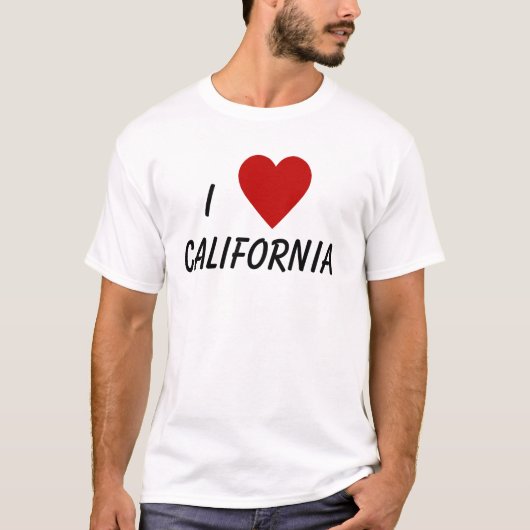 I Liebe Kaliforniens Shirt (Vorderseite)