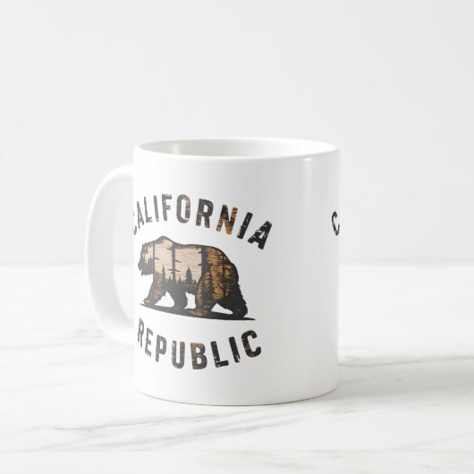 I Liebe Kalifornische Republik Kaffeetasse (Vorderseite Links)