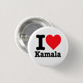 "I Liebe Kamala" Button (Vorne & Hinten)