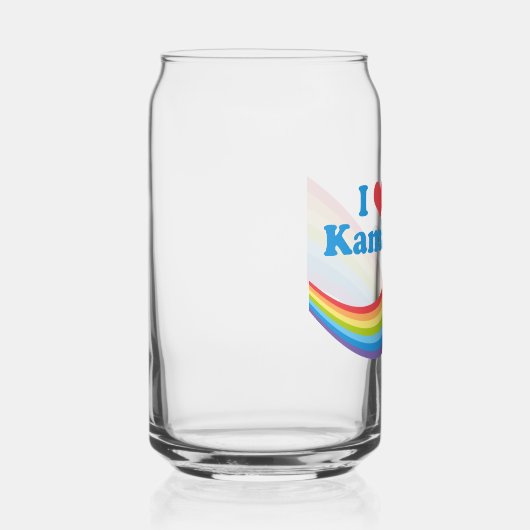 I Liebe Kamala Niedlich Election Rainbow Dosenglas (Rechts)
