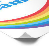 I Liebe Kamala Niedlich Election Rainbow Poster (Ecke)
