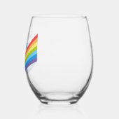 I Liebe Kamala Niedlich Election Rainbow Weinglas Ohne Stiel (Links)