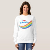 I Liebe Kamala Niedlich Election Rainbow Women Sweatshirt (Vorne ganz)