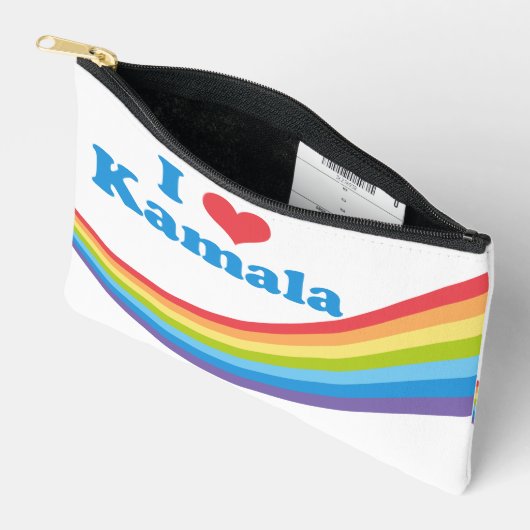 I Liebe Kamala Niedlich Rainbow Election Zubehörtasche (Offen)