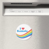 I Liebe Kamala Rainbow Election Magnet (In Situ (Geschirrspüler))