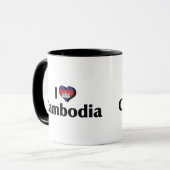 I Liebe Kambodscha Tasse (Vorderseite Links)