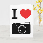 I Liebe Kameras Karte (Gelbe Blume)