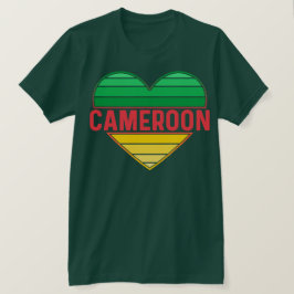 I. Liebe Kamerun, Kamerunisches Herz T-Shirt