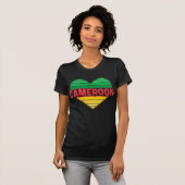 I. Liebe Kamerun, Kamerunisches Herz T-Shirt (Vorne ganz)