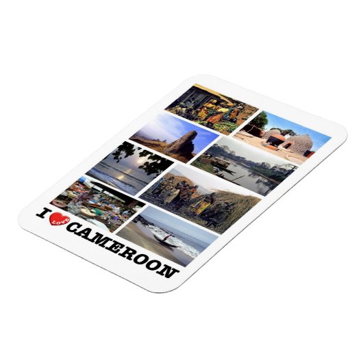 I LIEBE Kamerun - Magnet (Linke Seite)