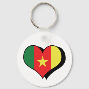 I Liebe Kamerun Schlüsselanhänger