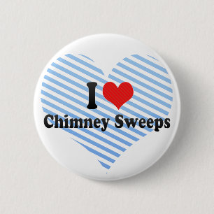 I Liebe-Kamin-Schleifen Button