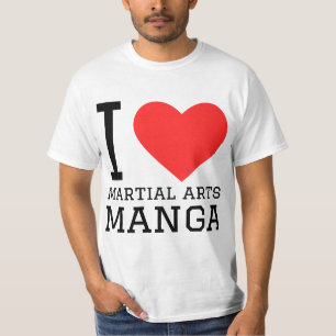 I Liebe Kampfsport Manga T-Shirt