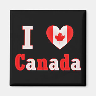 I Liebe-Kanada-Ahorn-Blatt-Herz Magnet