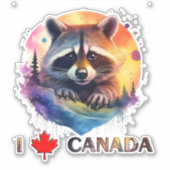 I Liebe Kanada Aufkleber (Vorderseite)