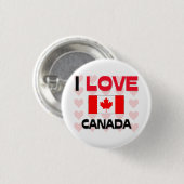 I Liebe Kanada Button (Vorne & Hinten)