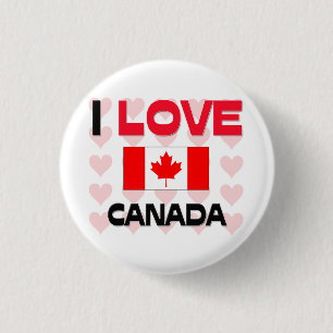 I Liebe Kanada Button