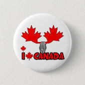 I Liebe Kanada Button (Vorderseite)