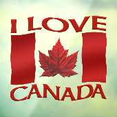 I Liebe Kanada Decals Custom Canada Window Decal Fensteraufkleber (Blatt 3)