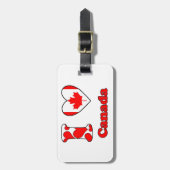 I Liebe Kanada Gepäckanhänger (Vorderseite vertikal)