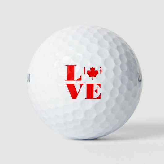 I Liebe Kanada Golfball (Vorderseite)