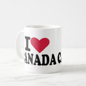 I Liebe Kanada Kaffeetasse (Vorderseite Links)