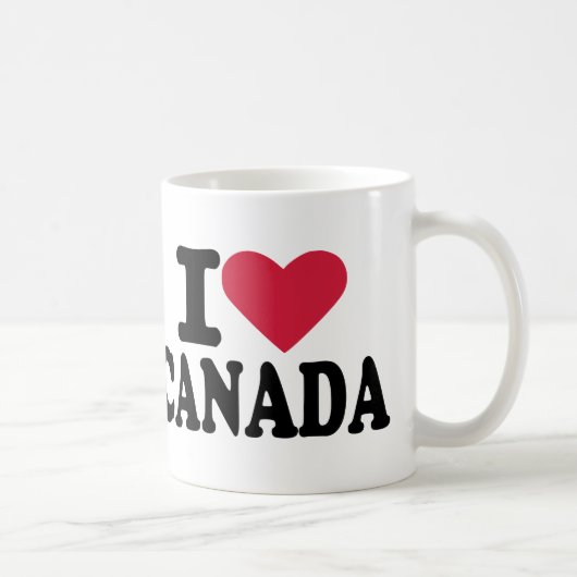 I Liebe Kanada Kaffeetasse (Rechts)