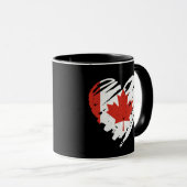 I Liebe Kanada - Kanadisches Flaggenherz Tasse (VorderseiteRechts)