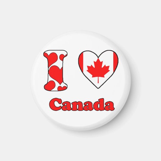 I Liebe Kanada Magnet (Vorne)