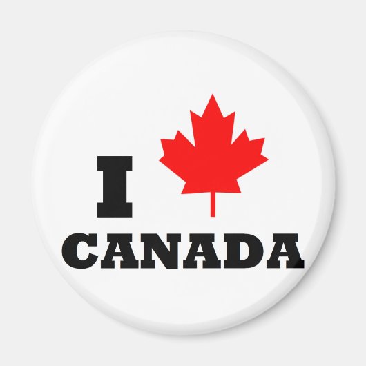 I Liebe Kanada Magnet (Vorne)