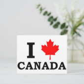 I Liebe Kanada Postkarte (Stehend Vorderseite)
