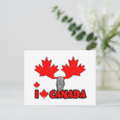 I Liebe Kanada Postkarte (Stehend Vorderseite)