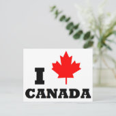 I Liebe Kanada Postkarte (Stehend Vorderseite)