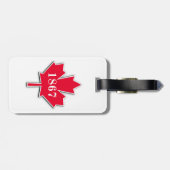 I LIEBE Kanada - Roter Ahornblättriger Leaf - Est  Gepäckanhänger (Rückseite horizontal)