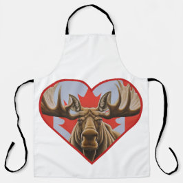 I Liebe Kanada - Stolze kanadische Elche und Ahorn Schürze