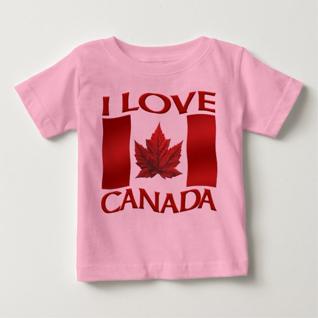 I Liebe Kanada Strampler Bio Baby Canada Shirt (Vorderseite)