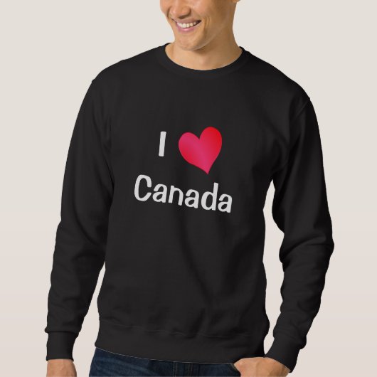 I Liebe Kanada Sweatshirt (Vorderseite)