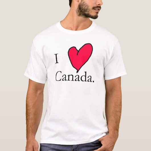 I Liebe Kanada T-Shirt (Vorderseite)