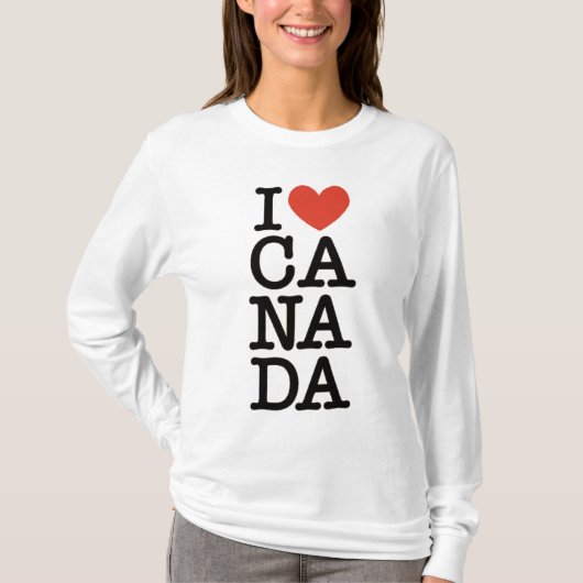 I Liebe Kanada T-Shirt (Vorderseite)