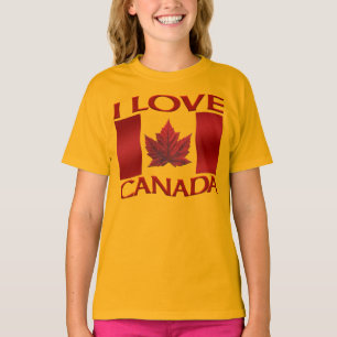 I Liebe Kanada T - Shirt Bio Girl's Canada T-Shirt