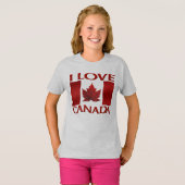I Liebe Kanada T - Shirt Kid's Souvenir Kanada Shi (Vorne ganz)