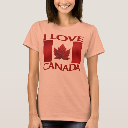 I Liebe Kanada T - Shirt Lady's Souvenir Kanada Sh (Vorderseite)