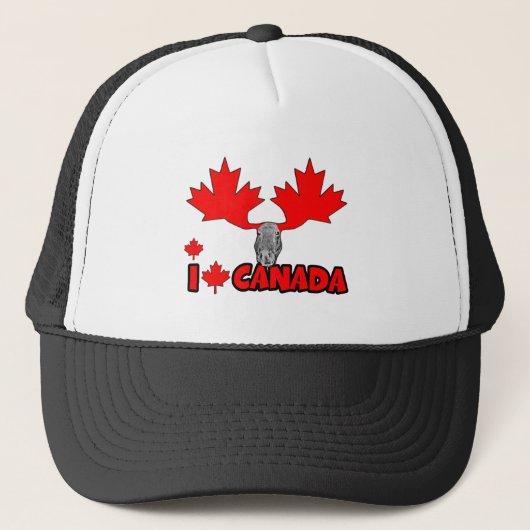 I Liebe Kanada Truckerkappe (Vorderseite)