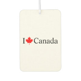 I Liebe Kanada Typografie mit rotem Ahornblatt wei Autolufterfrischer